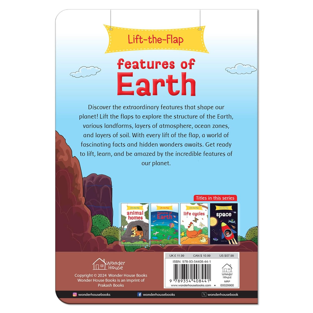 Lift The Flap: Features Of Earth By Wonder House Books