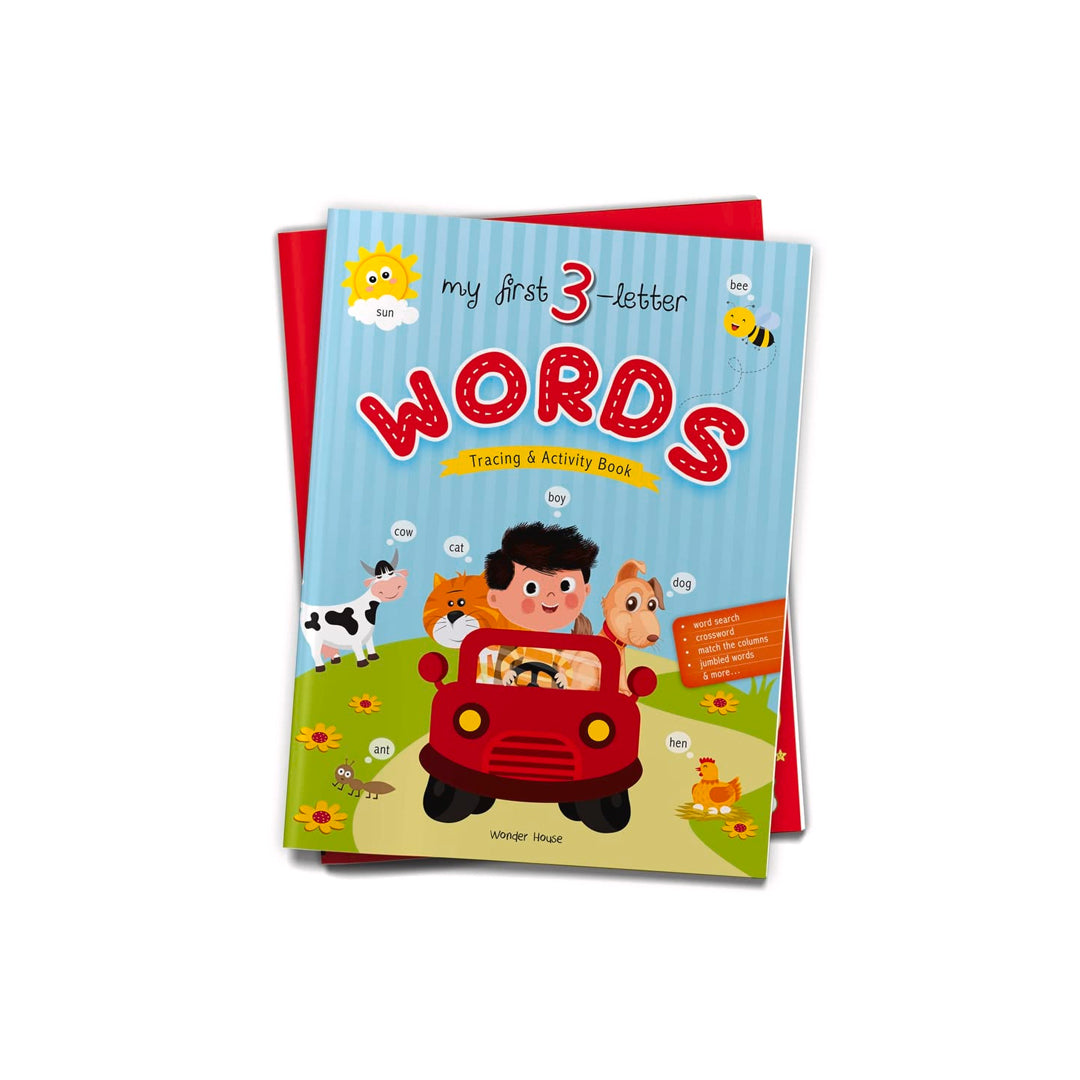 My First 3 Letter Words : Tracing And Activity Book By Wonder House Books