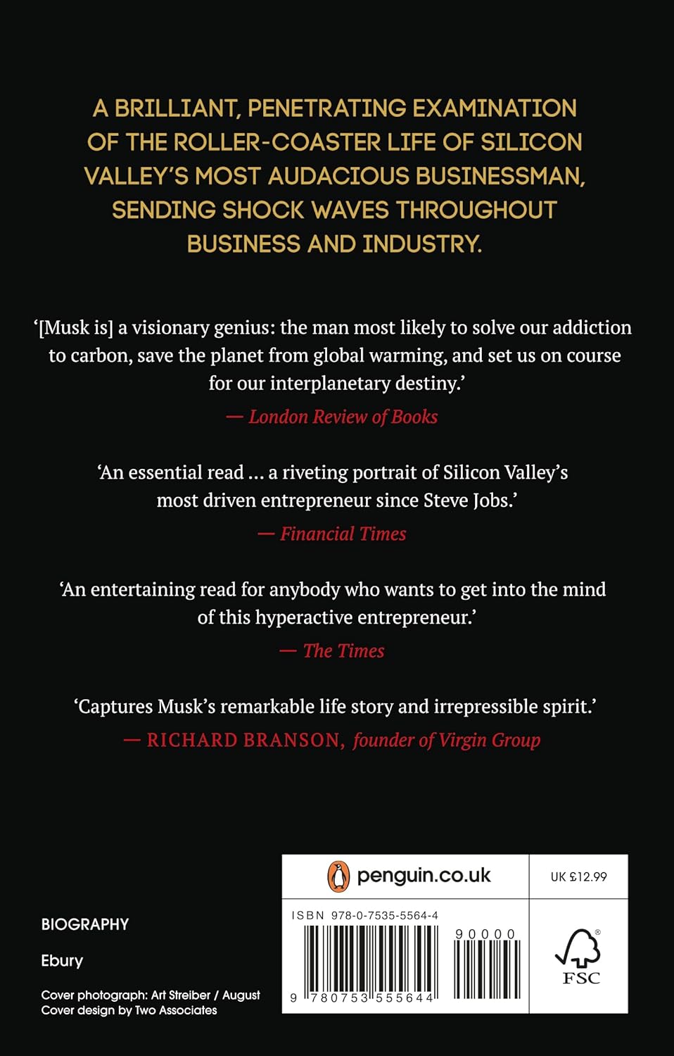 Elon Musk by A. Vance