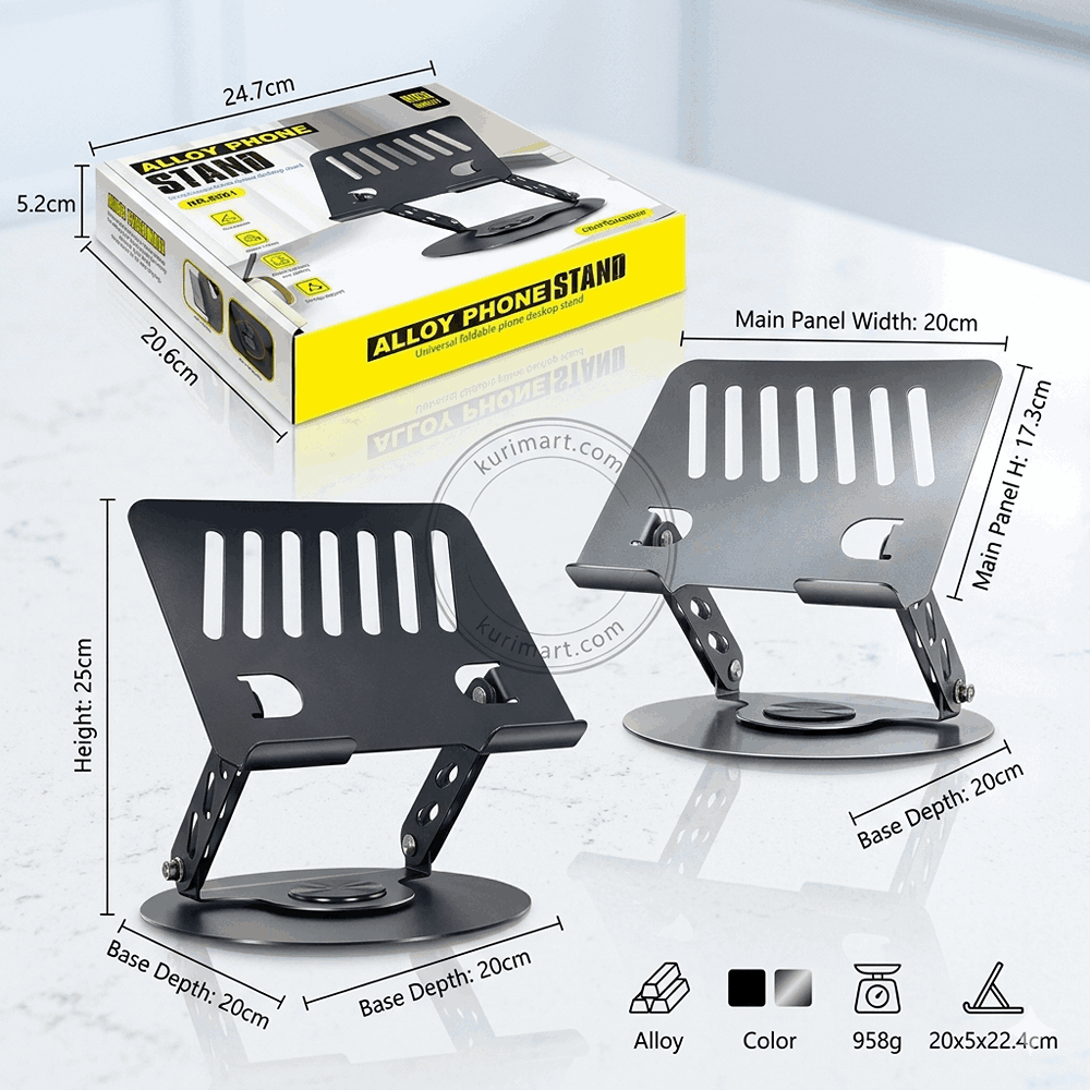 S961 Foldable Premium Alloy Laptop Stand