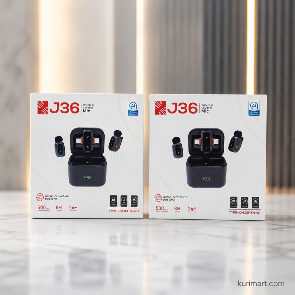 Upgrade Audio with J36 Wireless Lavalier Mic AI Noise Reduction