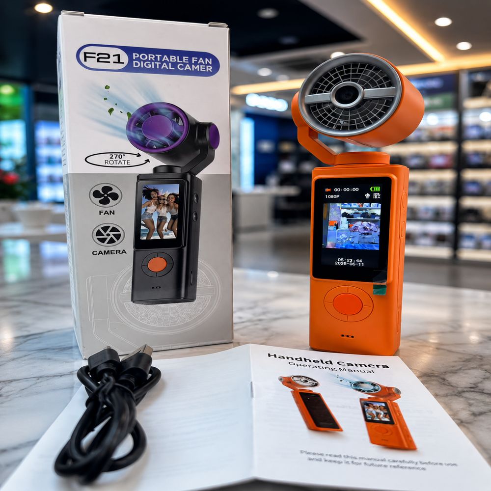 Ultimate F21 2 in 1 Handheld Fan Camera Boost Every Vlog