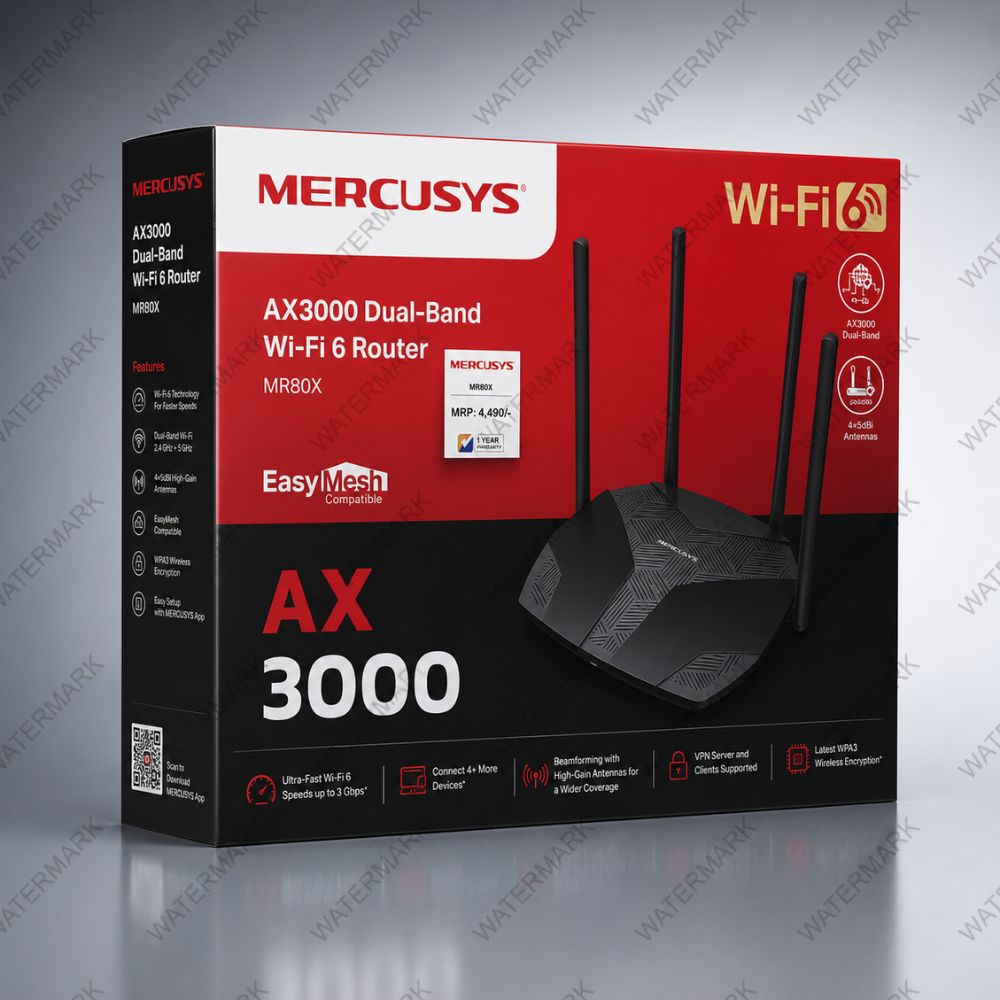 Mercusys MR80X AX3000 WiFi 6 Router Delivers Ultra Fast Gaming