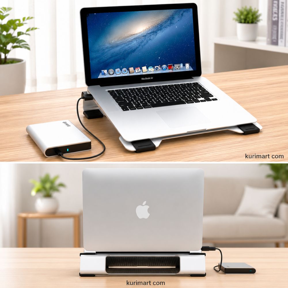 Boost Laptop Performance Fast with ORICO NA15 Aluminum Double Fans Laptop Cooler