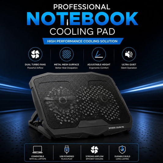 TCLP 88 Cooling Pad For 13-17 Inch Laptops Gaming Notebook