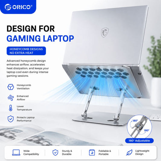 ORICO LST02i Adjustable Foldable Laptop Stand- Perfect Ergonomic Solution