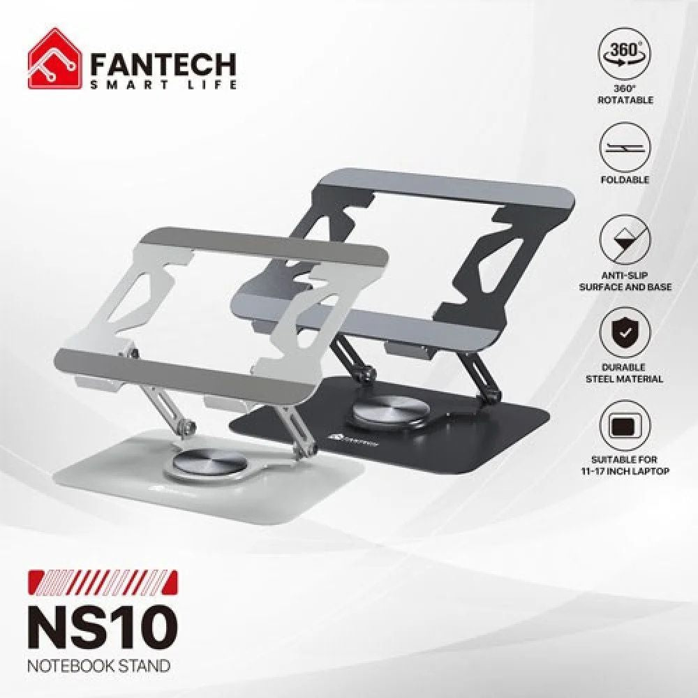 Upgrade Comfort With FANTECH NS10 Laptop Stand Black Silver