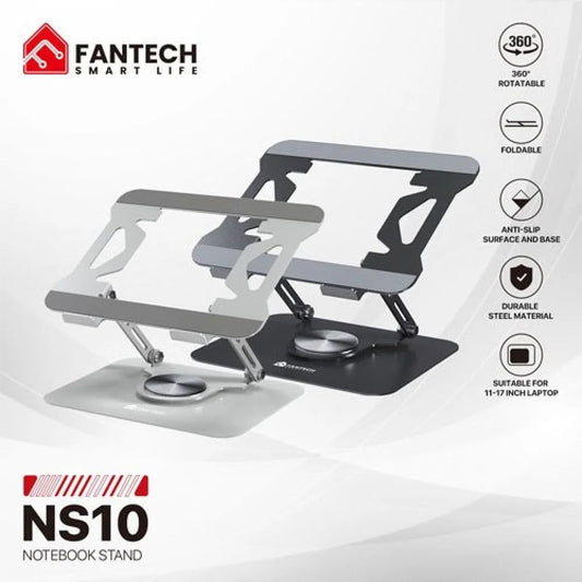 Upgrade Comfort With FANTECH NS10 Laptop Stand Black Silver