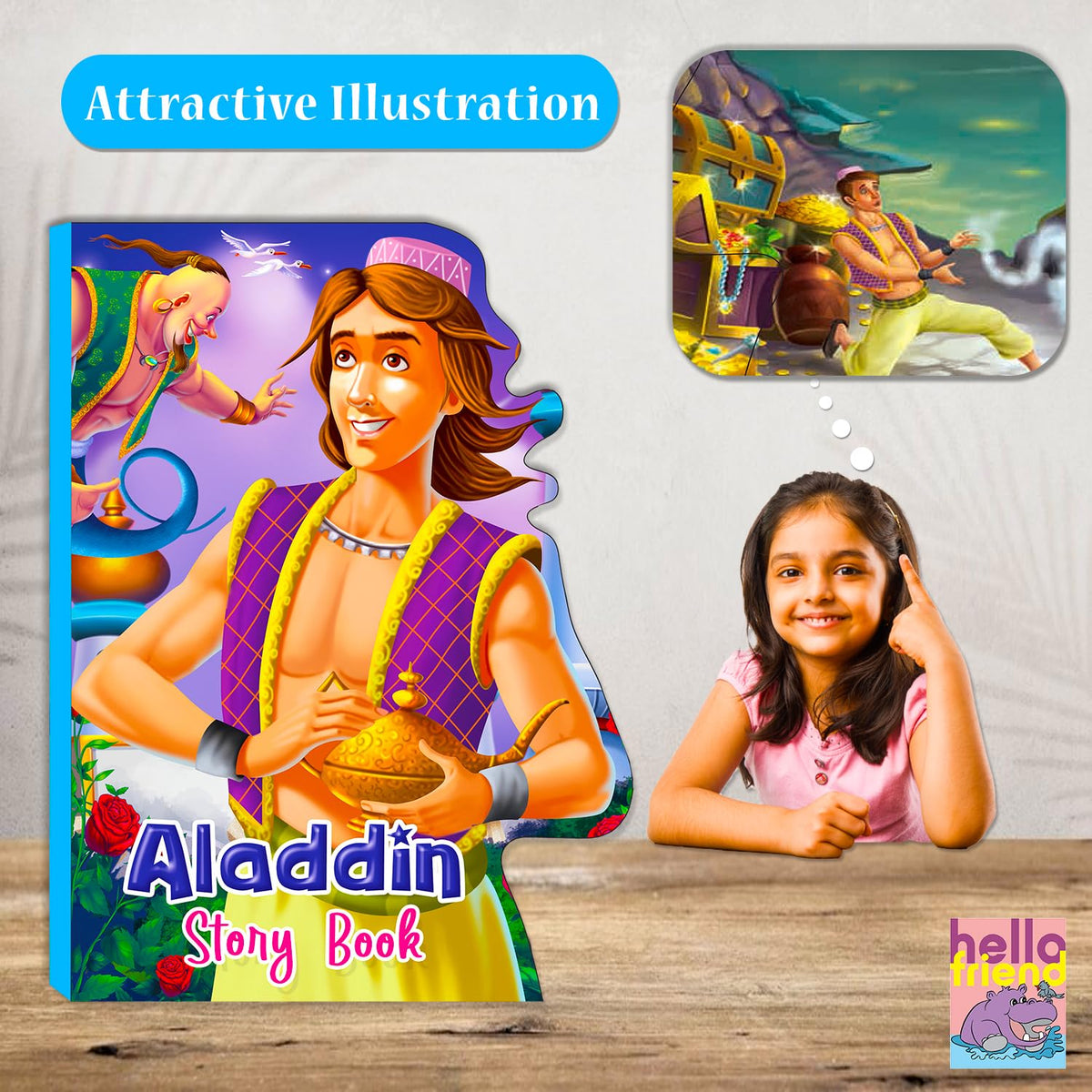 My Shaped Story Book: Alladin by Hello Friend
