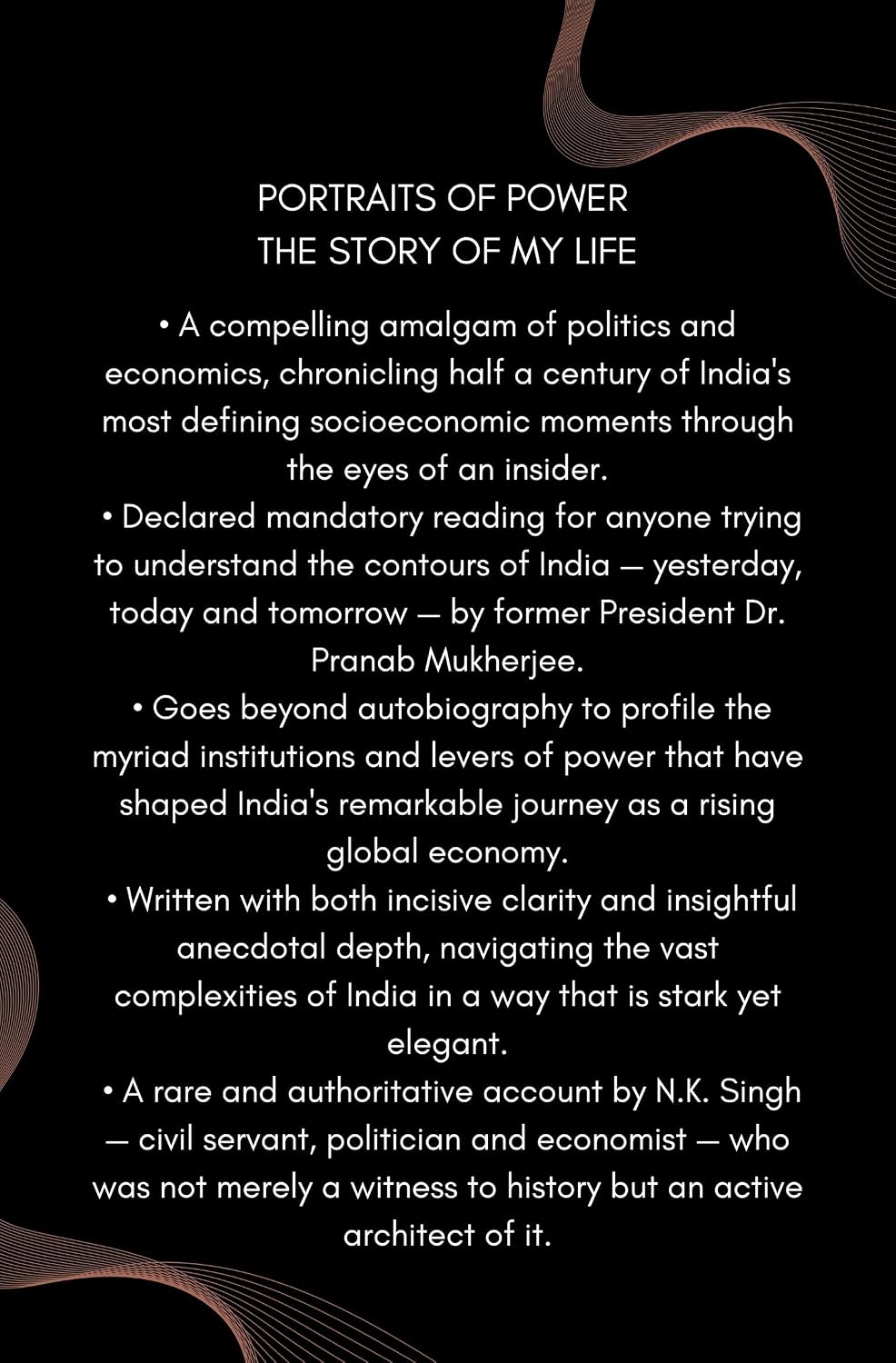 PORTRAITS OF POWER by N.K. Singh