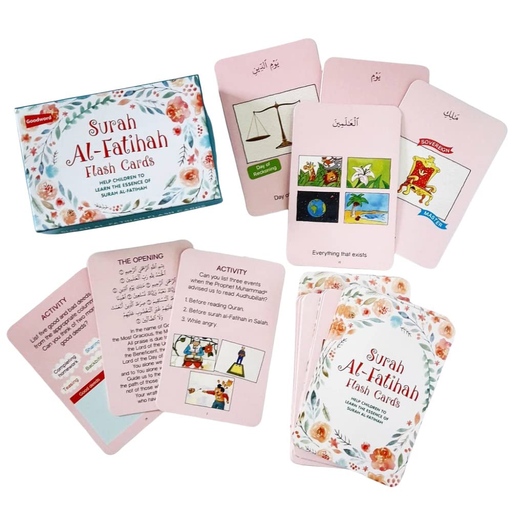 Surah Al-Fatihah Flash cards by Saniyasnain Khan