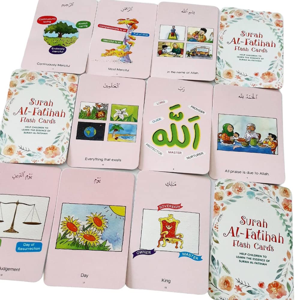 Surah Al-Fatihah Flash cards by Saniyasnain Khan