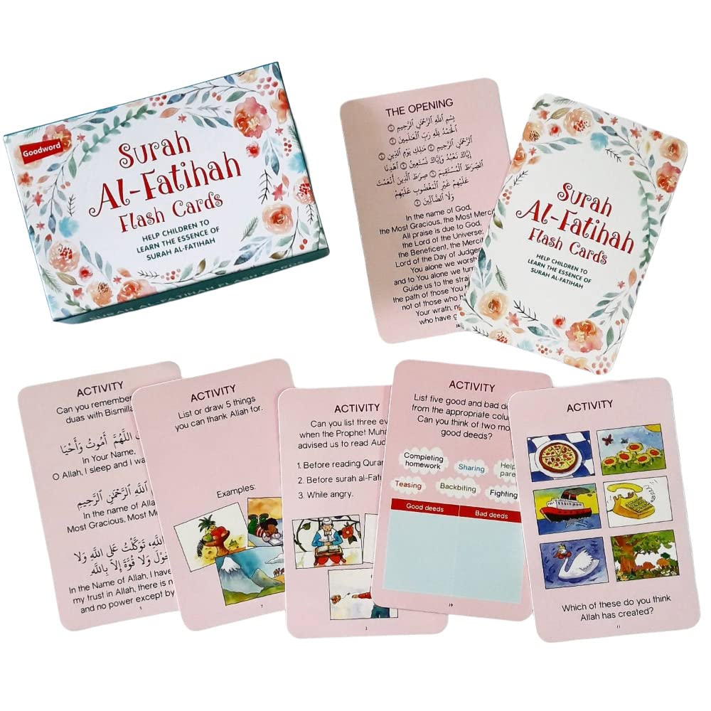 Surah Al-Fatihah Flash cards by Saniyasnain Khan