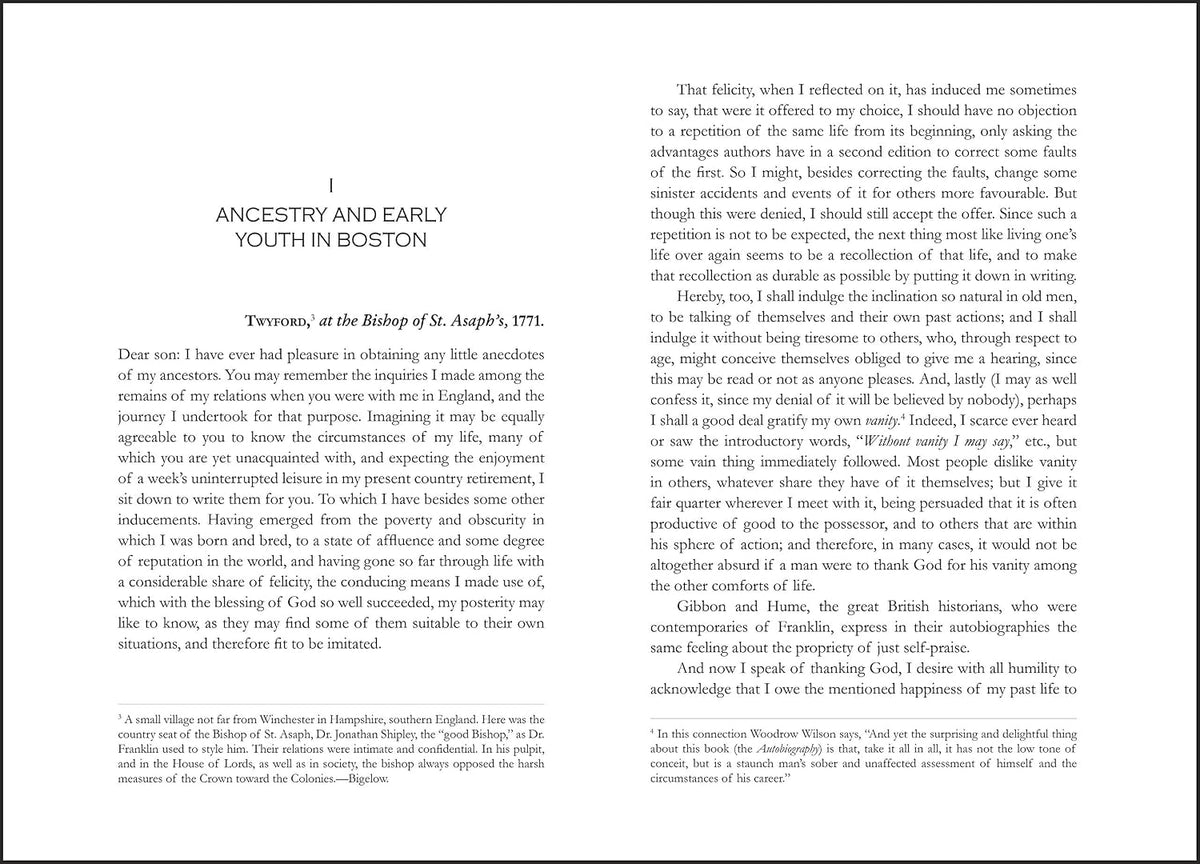 The Autobiography of Benjamin Franklin by Benjamin Franklin