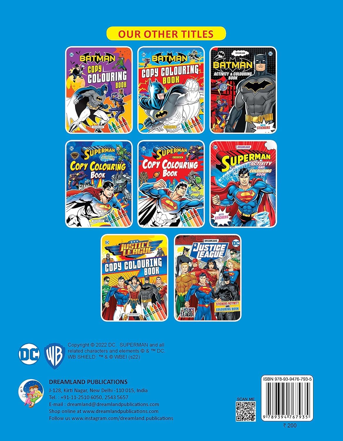Superman Copy Colouring Book