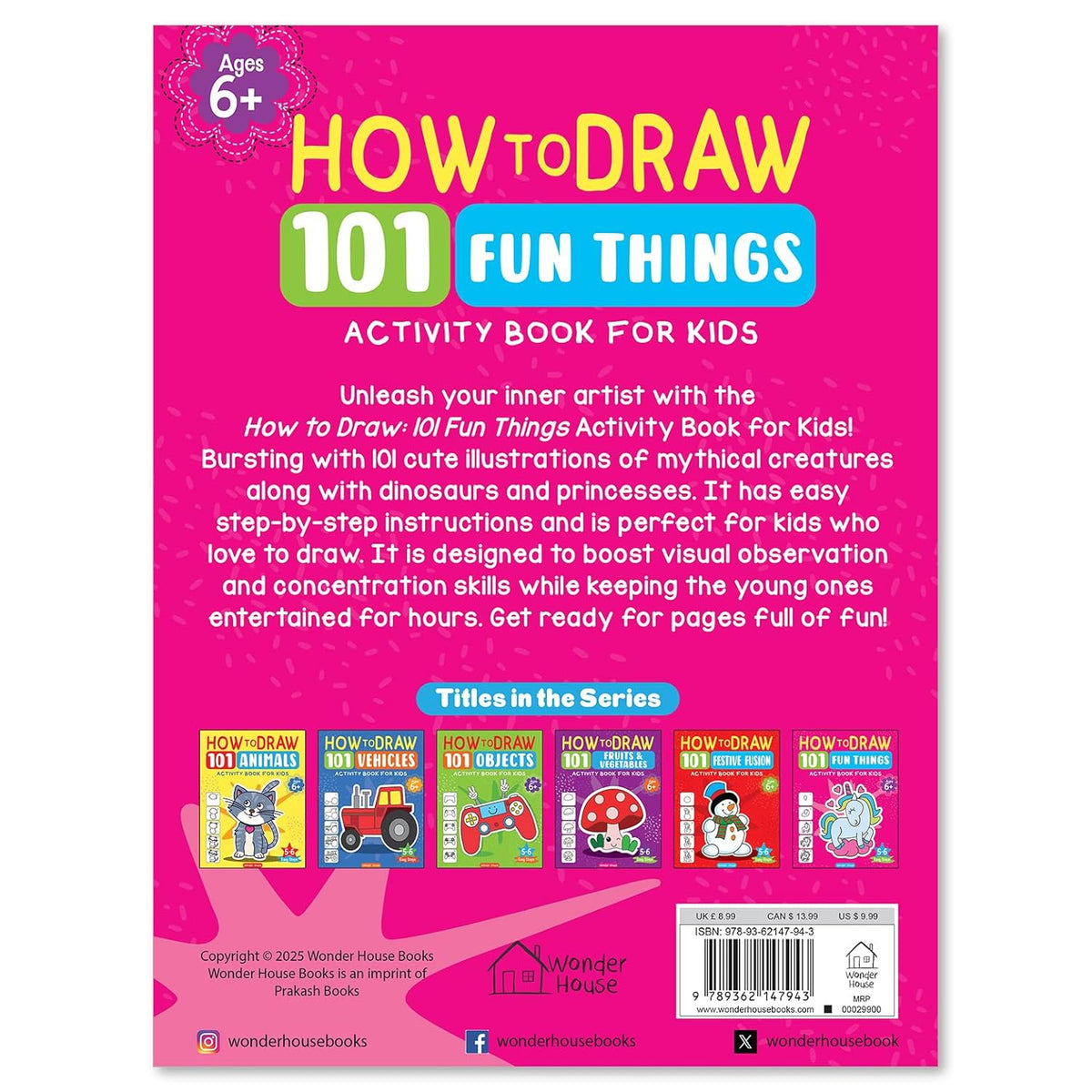 101 Learn to Draw Fun Things by Wonder House Books