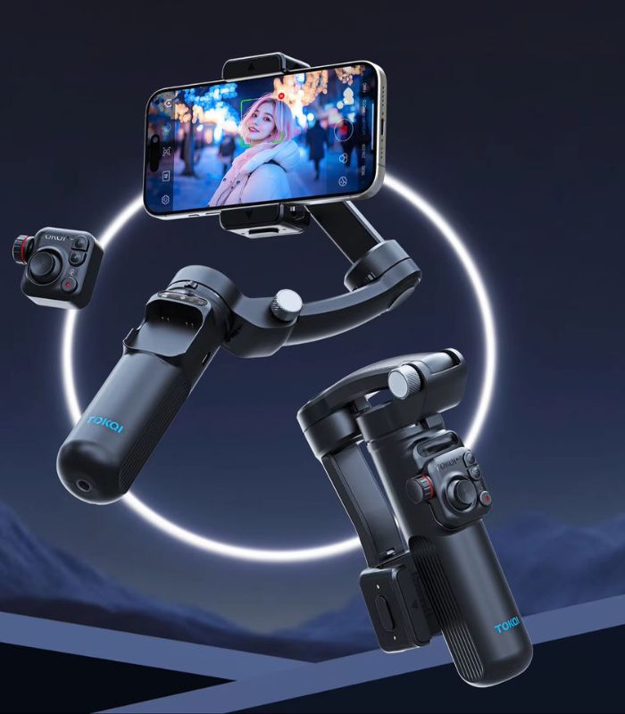 TOKQI M02 Handheld 3-Axis Gimbal Stabilizer Anti Shake Video Record Stabilizer