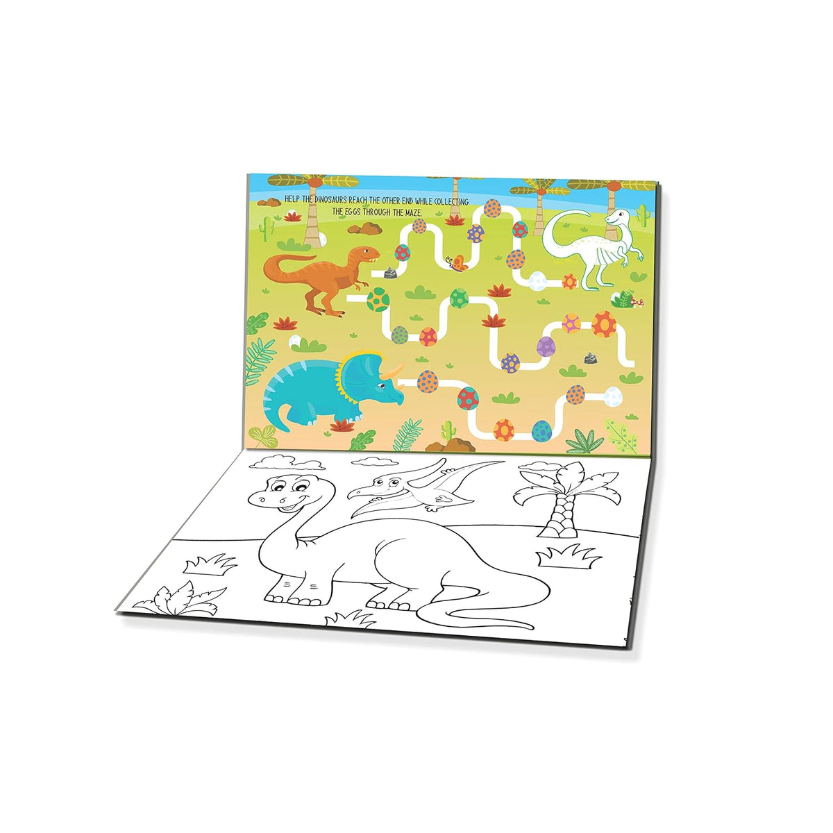 Dinosaur Activity And Colouring Book