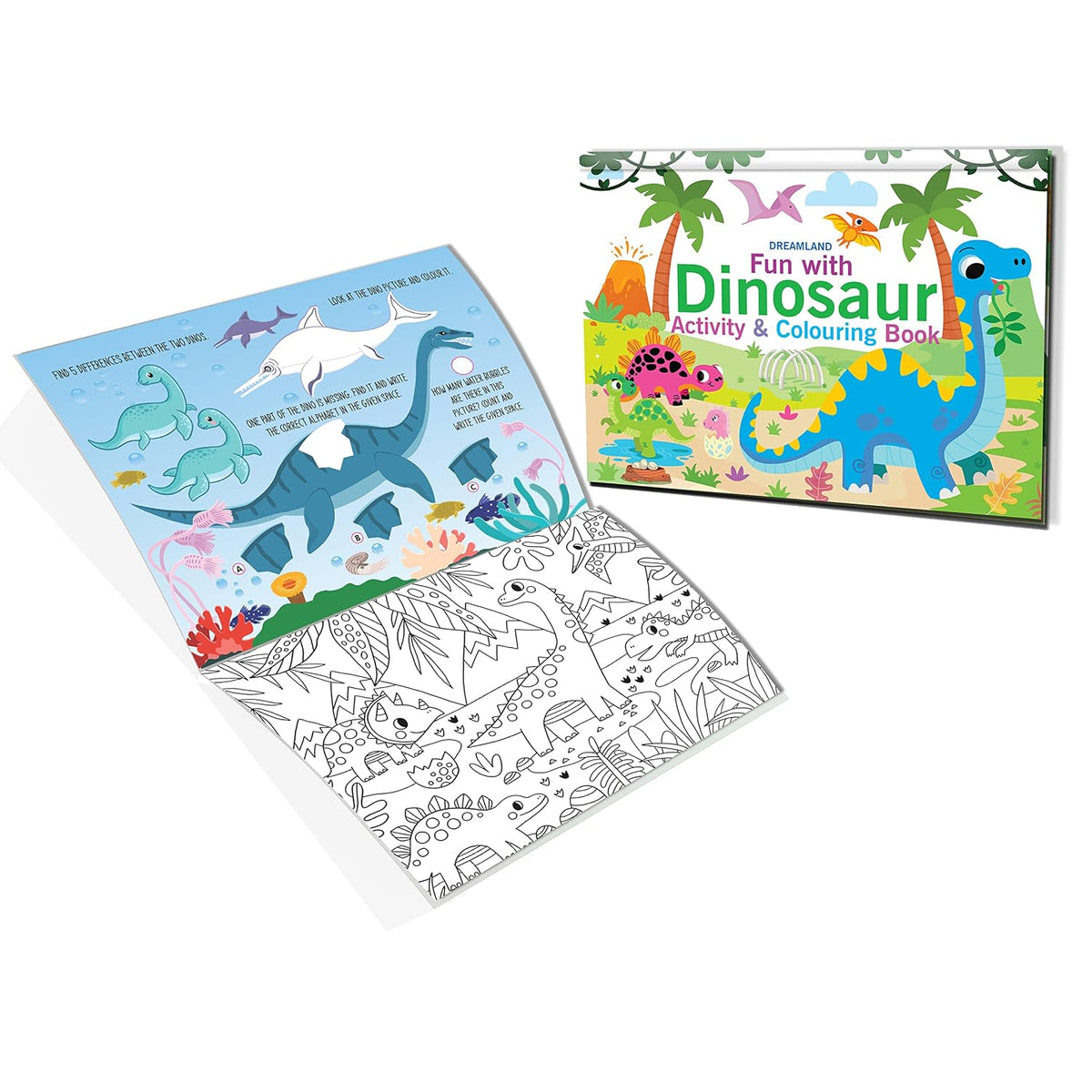 Dinosaur Activity And Colouring Book