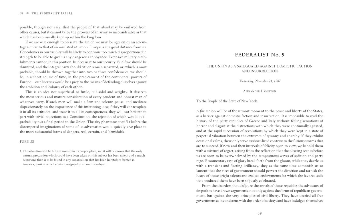 Federalist Papers by Alexander Hamilton