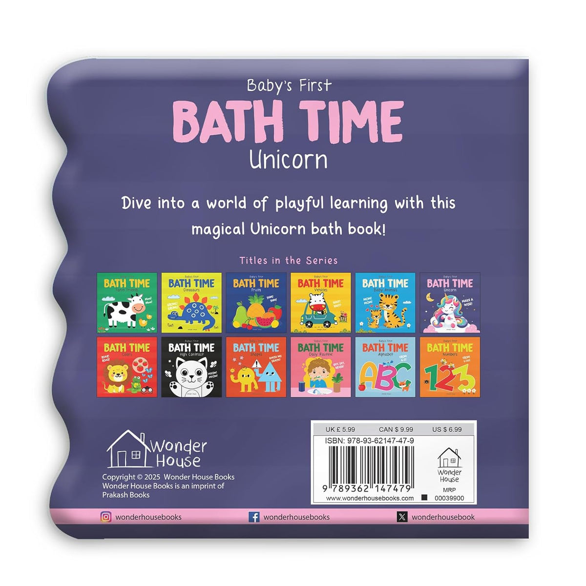 Baby’s First Bath Time: Unicorn by Wonder House Books