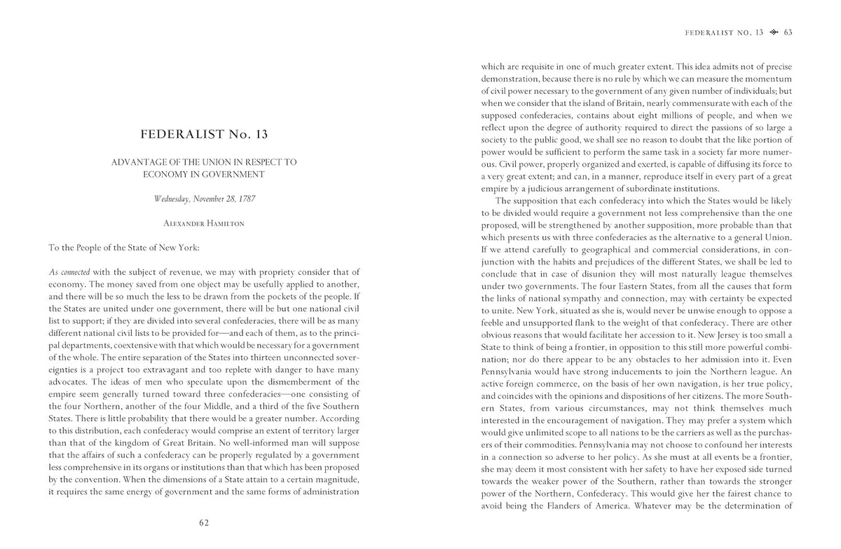 Federalist Papers by Alexander Hamilton