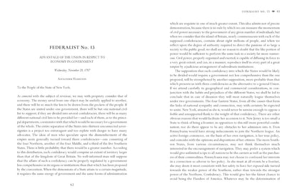 Federalist Papers by Alexander Hamilton