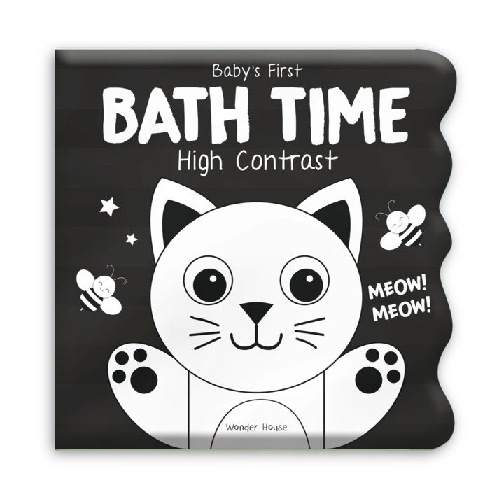 Baby’s First Bath Time: High Contrast Board book by Wonder House Books