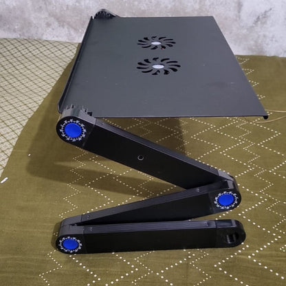 T6 Laptop stand with cooling fan for Bed use