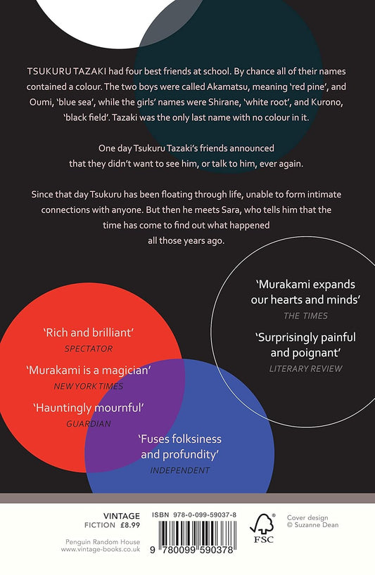 Colorless Tsukuru Tazaki and His Years of Pilgrimage by Murakami