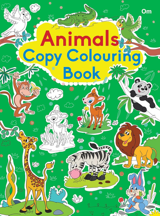 Animals Copy Colouring Book by Om Books
