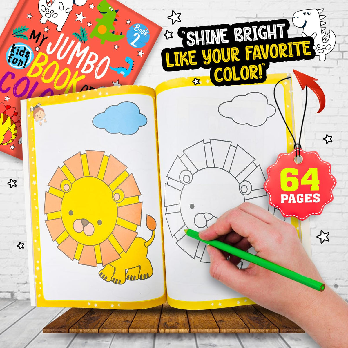 My Jumbo Book Of Colouring 2 By Hello Friend