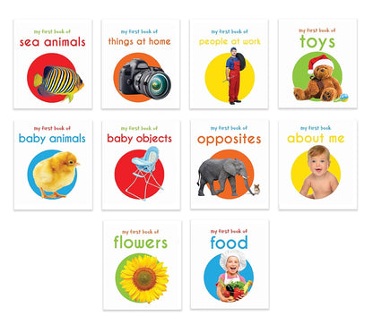 My First Library Pack 2 : Boxset of 10 Board Books for Kids