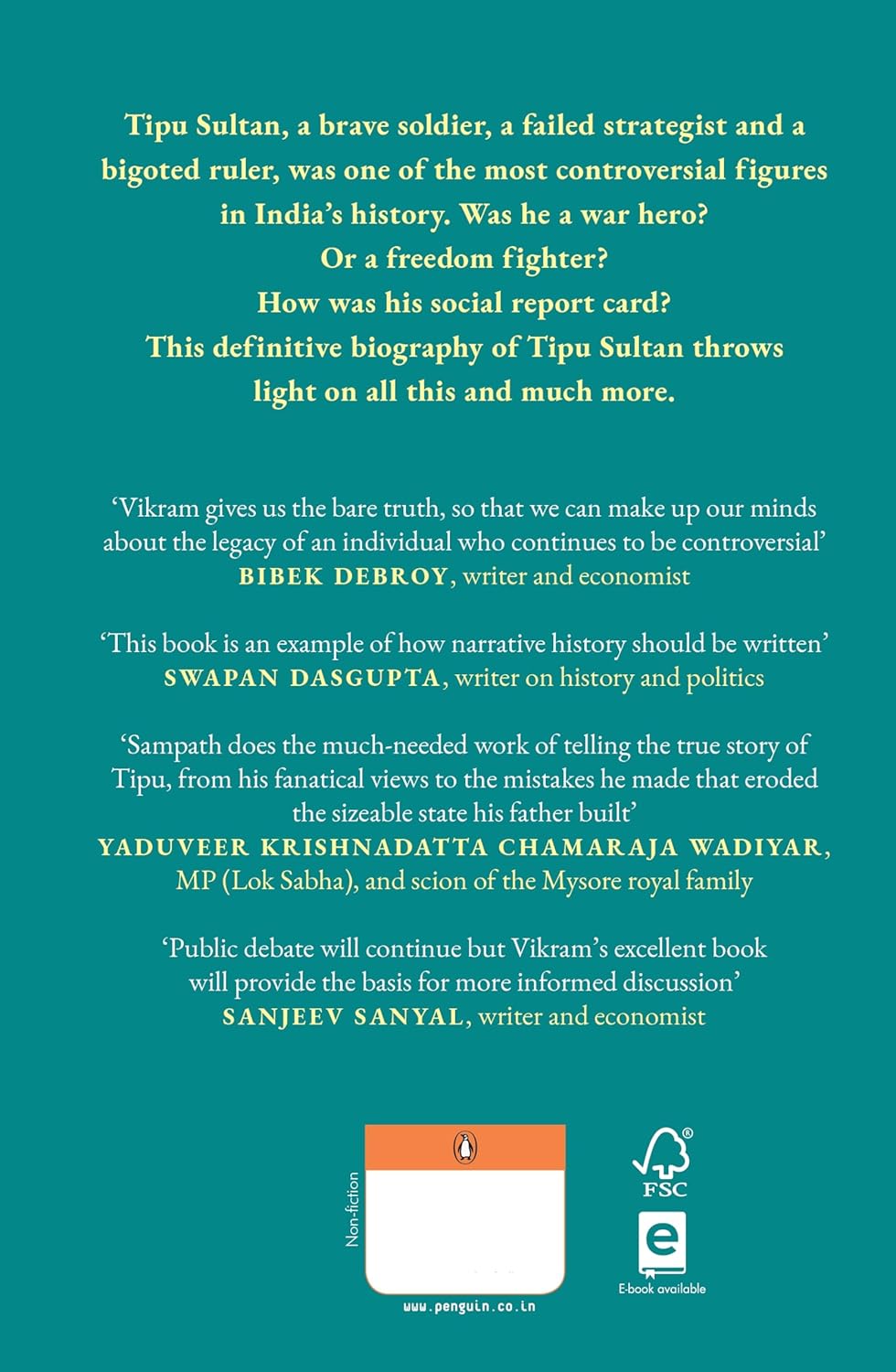 Tipu Sultan by Vikram Sampath