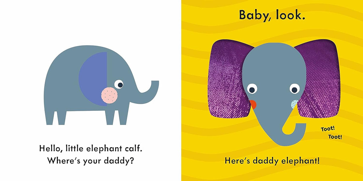 Baby Touch Hello Daddy by Lemon Ribbon Studio