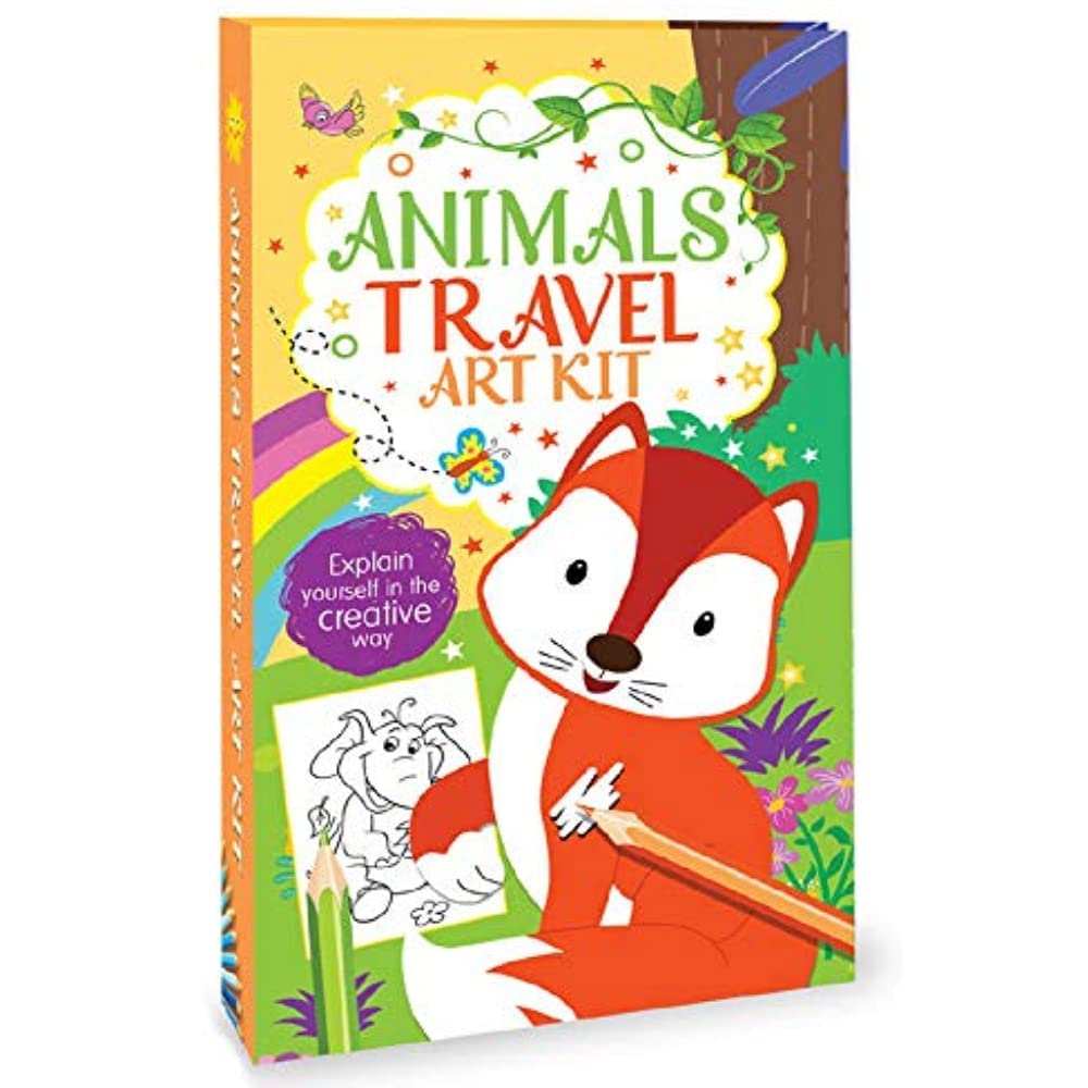 Animals Travel Art Kit – A Creative Companion for Young Explorers | Hello Friend Books