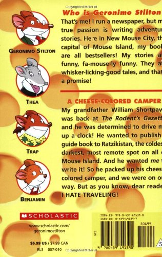 GERONIMO STILTON # 16 A CHEESE-COLORED CAMPER by STILTON GERONIMO
