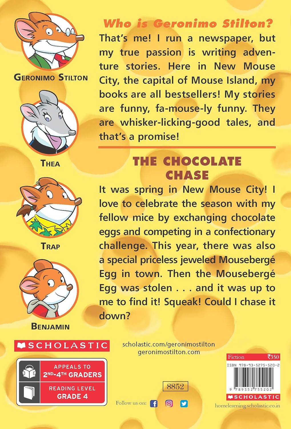 The Chocolate Chase By Geronimo Stilton