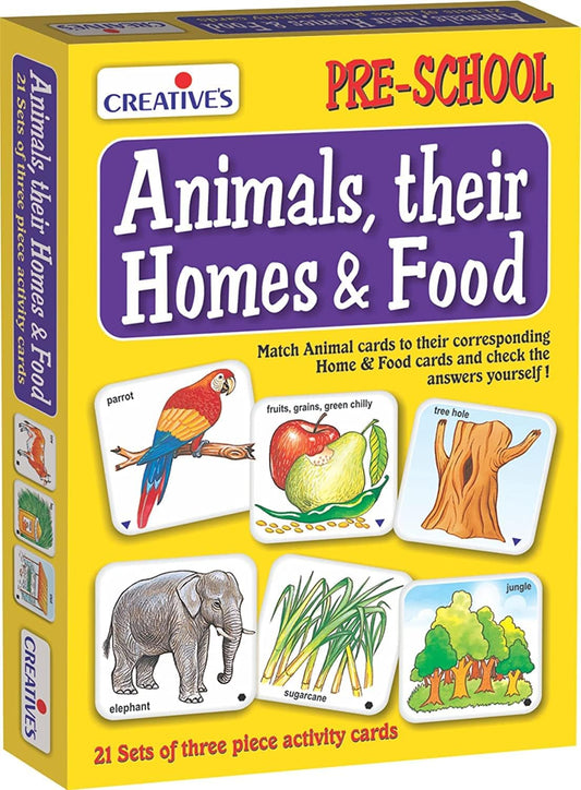 Creative's Animals, Their Homes & Food – A Fun and Educational Introduction to Animal Life | Creative Educational Aids