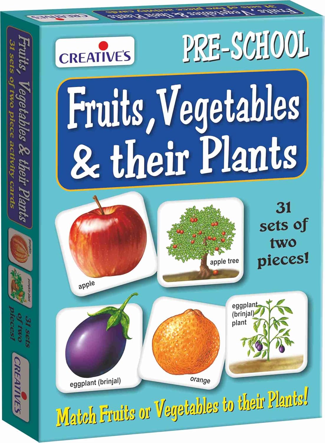 Creative's Fruits, Vegetables & Their Plants – A Fun and Educational Learning Aid for Kids | Creative Educational Aids