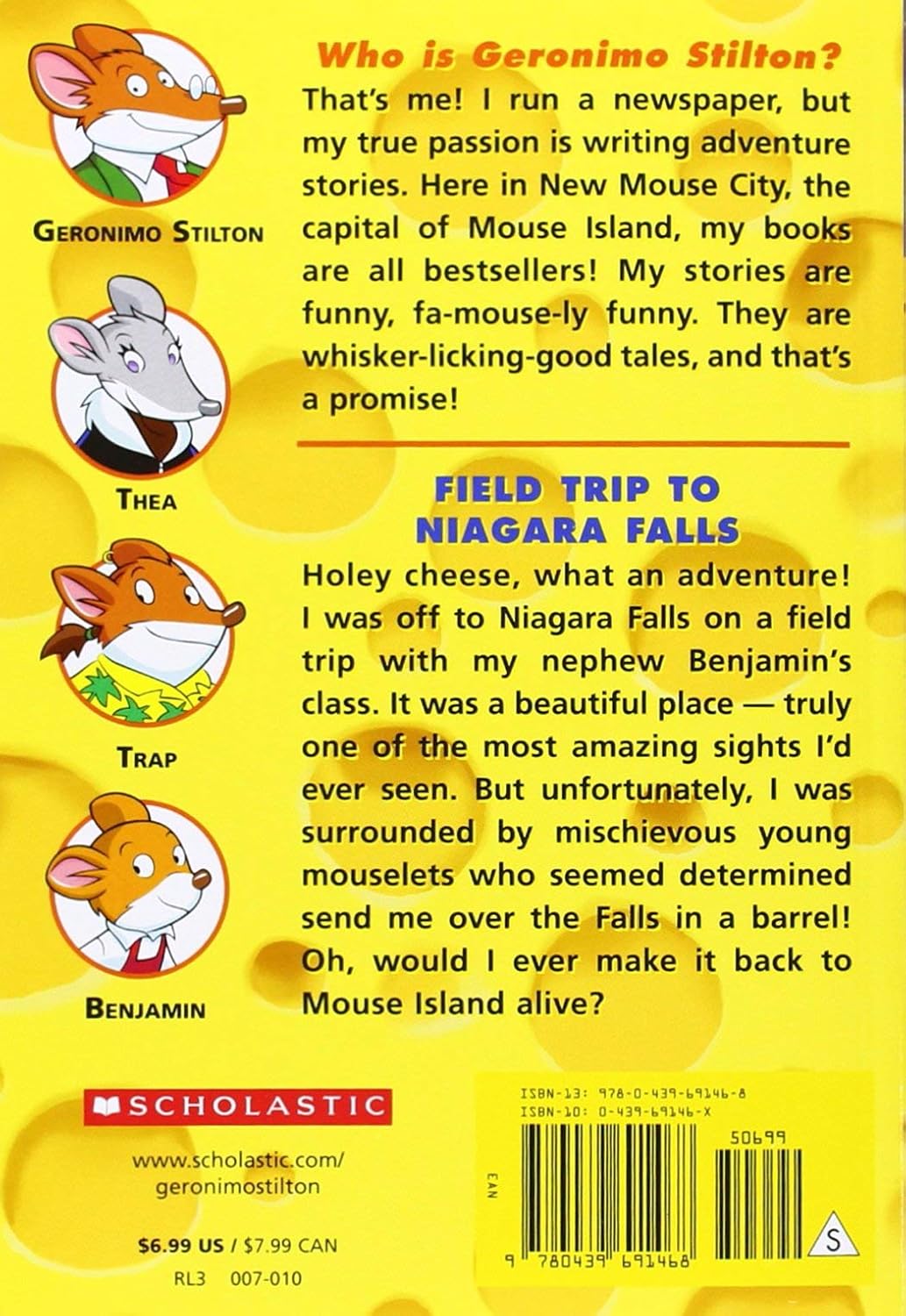 GERONIMO STILTON #24 FIELD TRIP TO NIAGARA FALLS STILTON GERONIMO