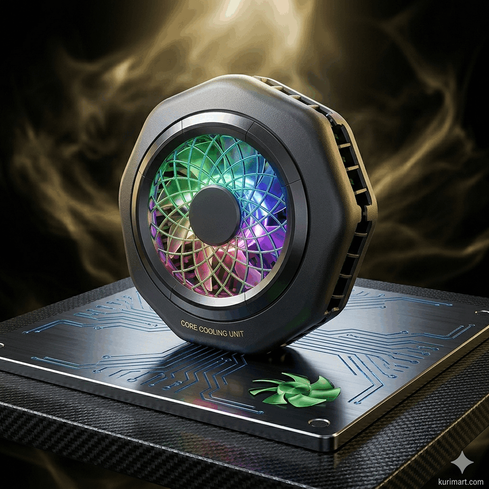 HK-4 Pro Phone Cooling Fan – Super Fast Magnetic Radiator Cooler for Lag-Free Gaming Experience
