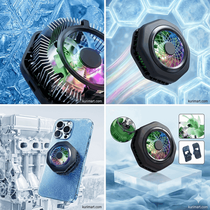 HK-4 Pro Phone Cooling Fan – Super Fast Magnetic Radiator Cooler for Lag-Free Gaming Experience