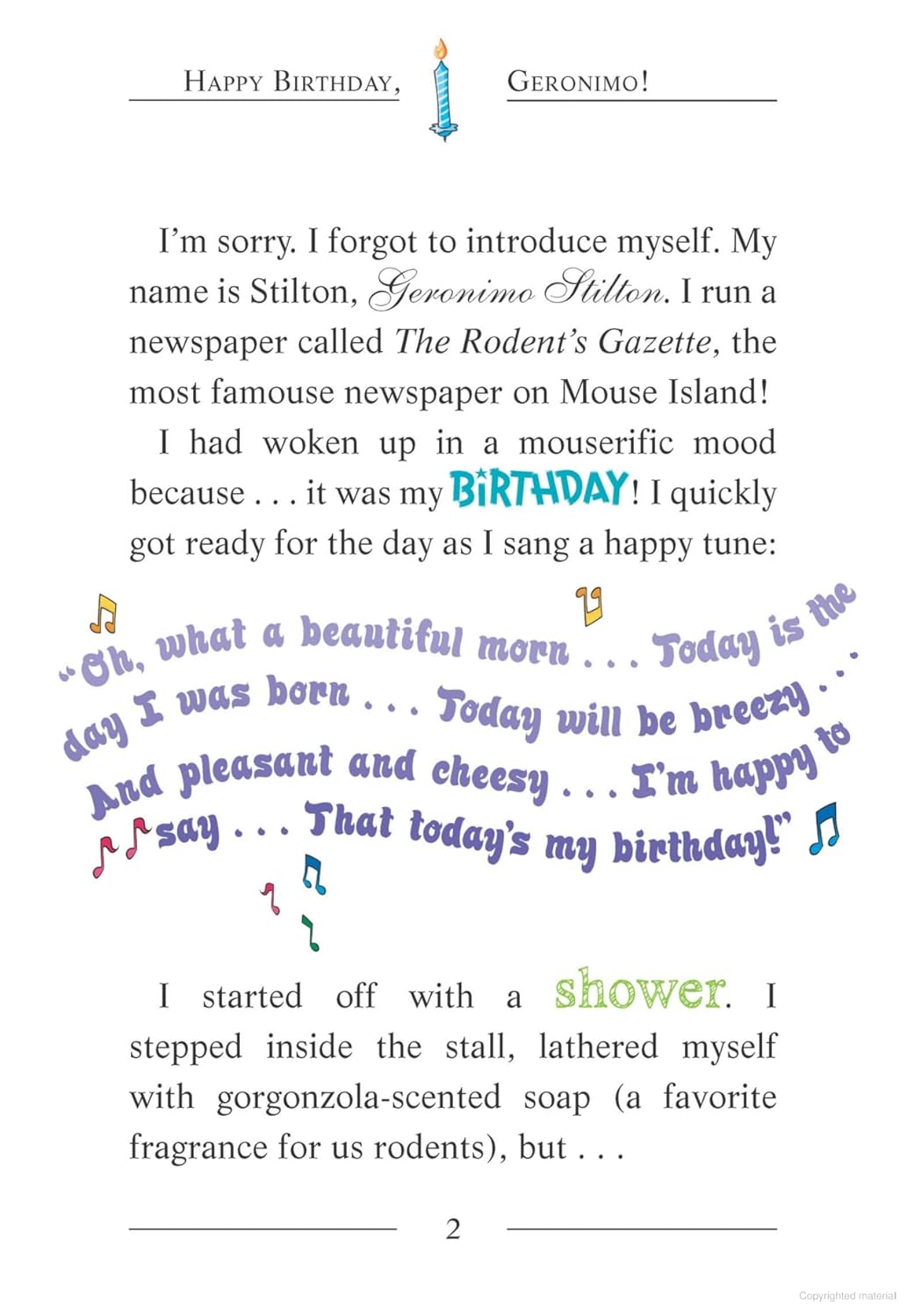 Happy Birthday Geronimo! By Geronimo Stilton