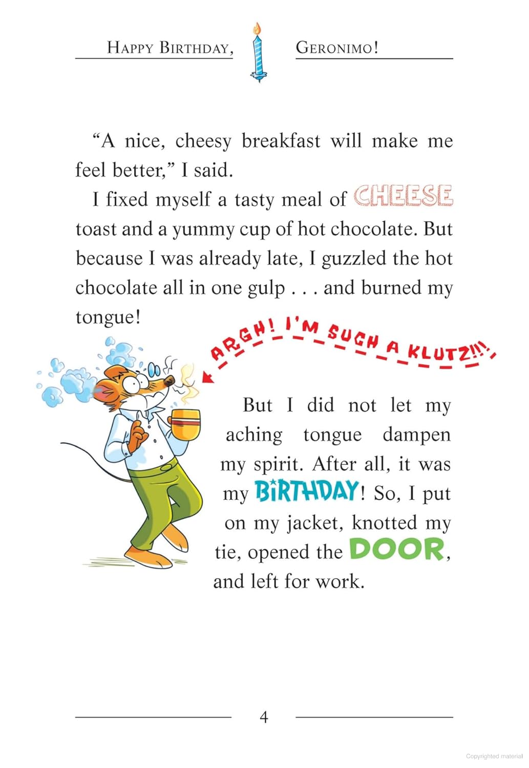 Happy Birthday Geronimo! By Geronimo Stilton