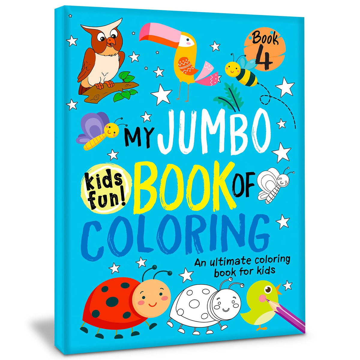 My Jumbo Book of Colouring – Book 4 – Big, Bold Fun for Young Artists | Hello Friend Books