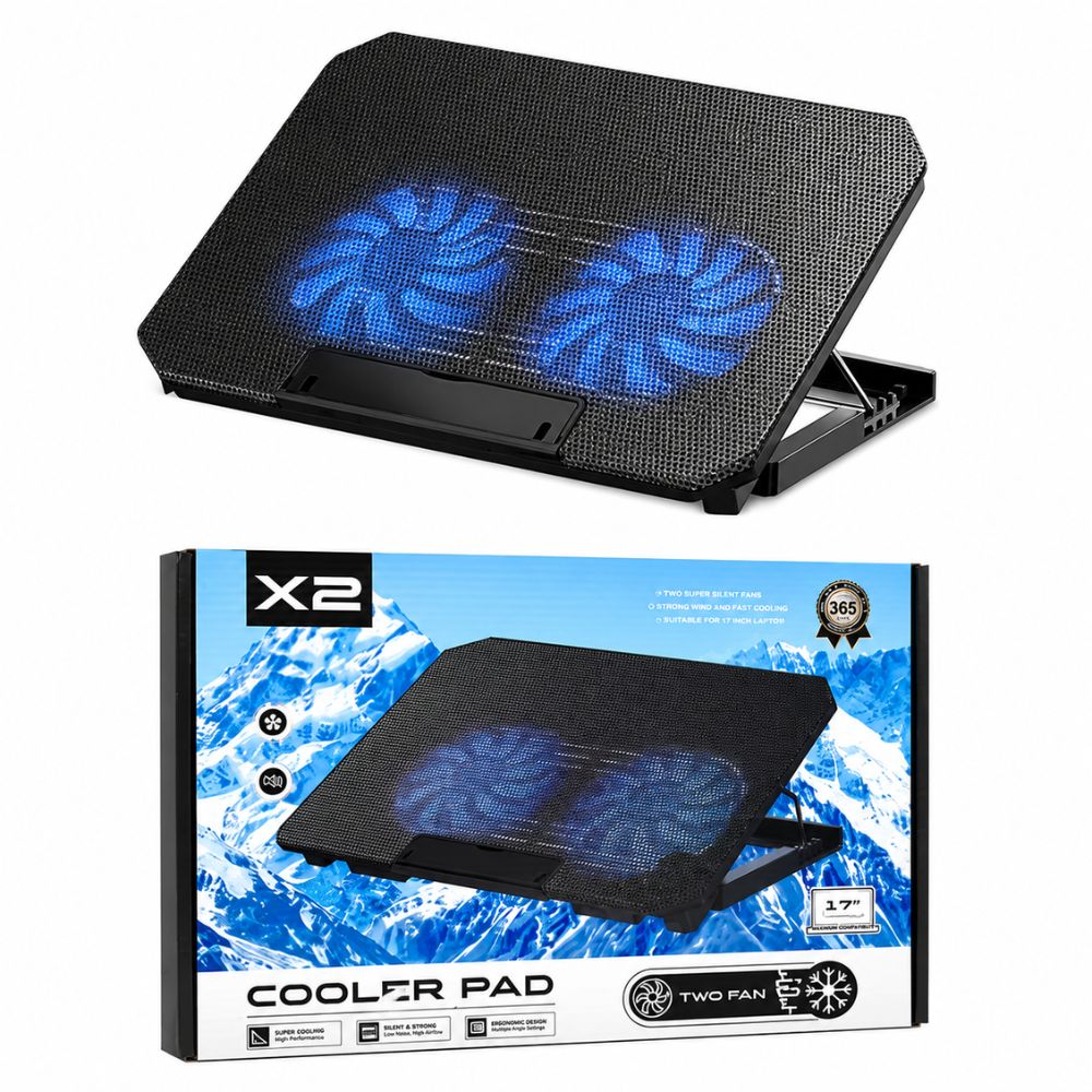 Upgrade Laptop Cooling with X2 Dual Fan Cooling Pad