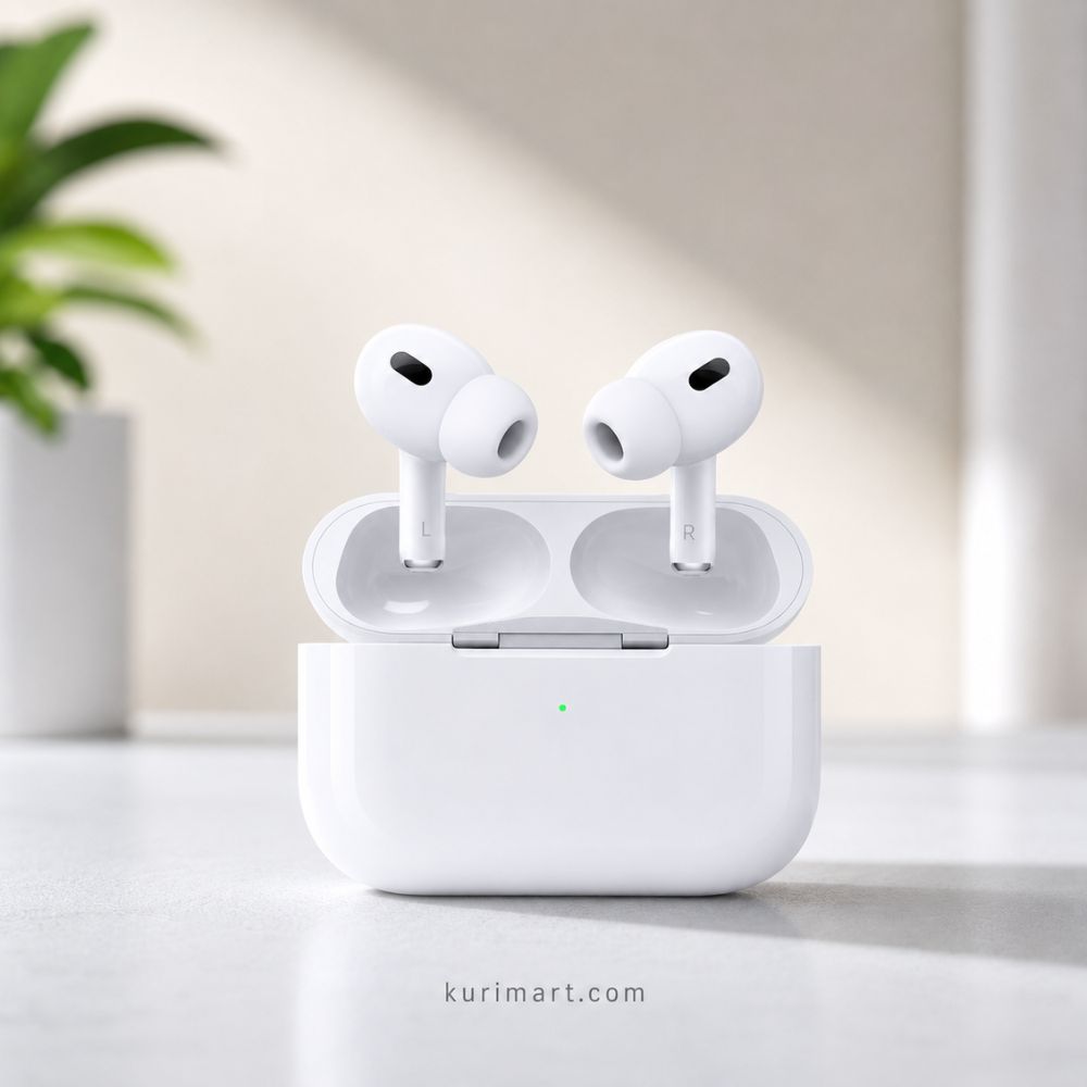 Premium AirPods Pro ANC 2nd Generation Wireless Earbuds White for Crystal Clear Sound
