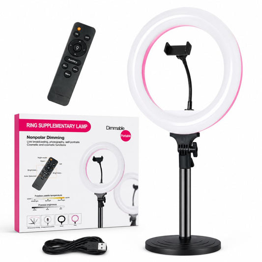 Illuminate Stunning Videos with 14 Inch LED Ring Light 5600K