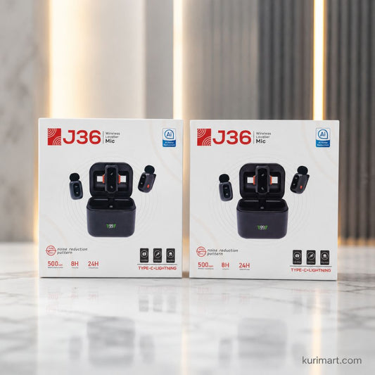 Upgrade Audio with J36 Wireless Lavalier Mic AI Noise Reduction